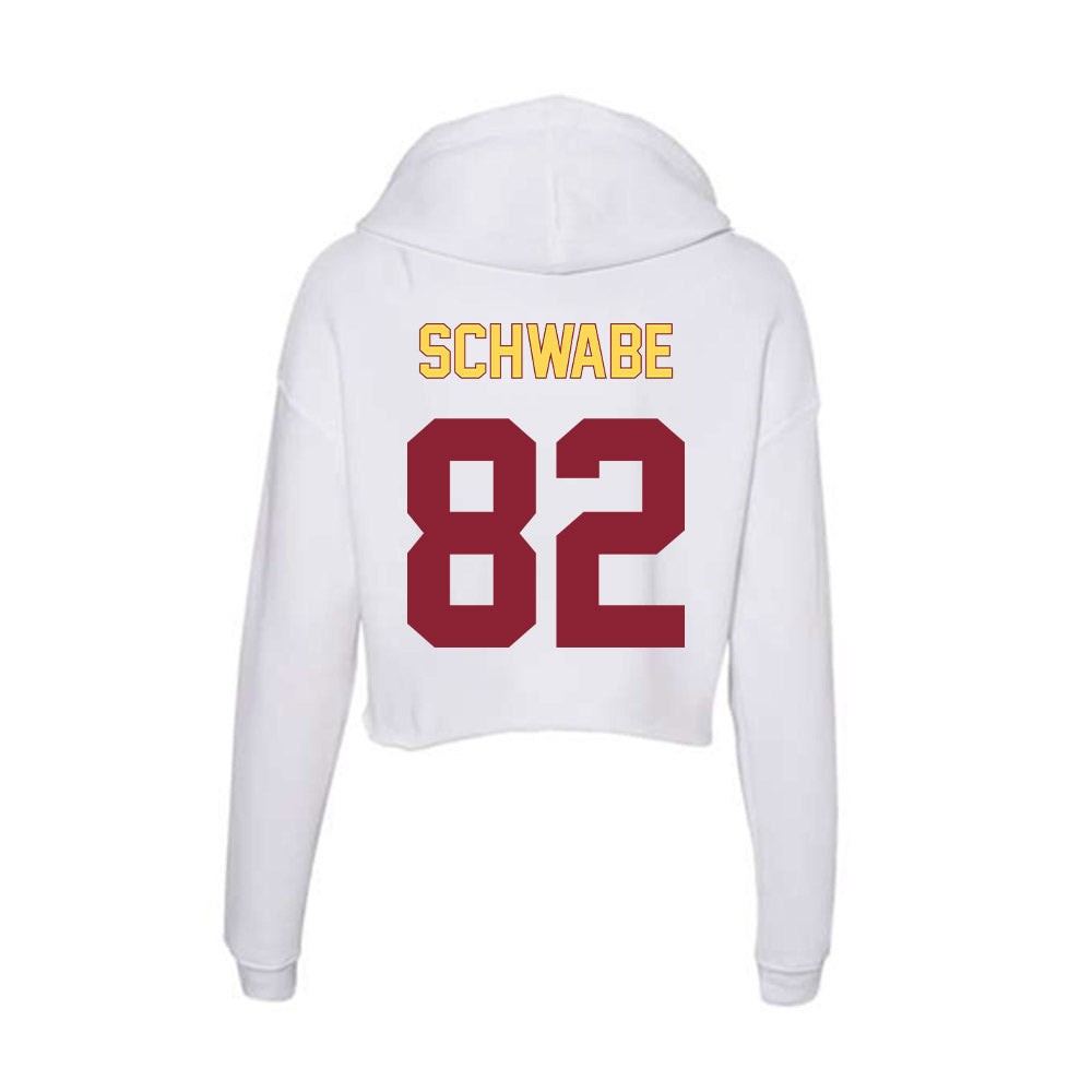 NSU - NCAA Football : Louie Schwabe - Women's Crop Fleece Hoodie-1