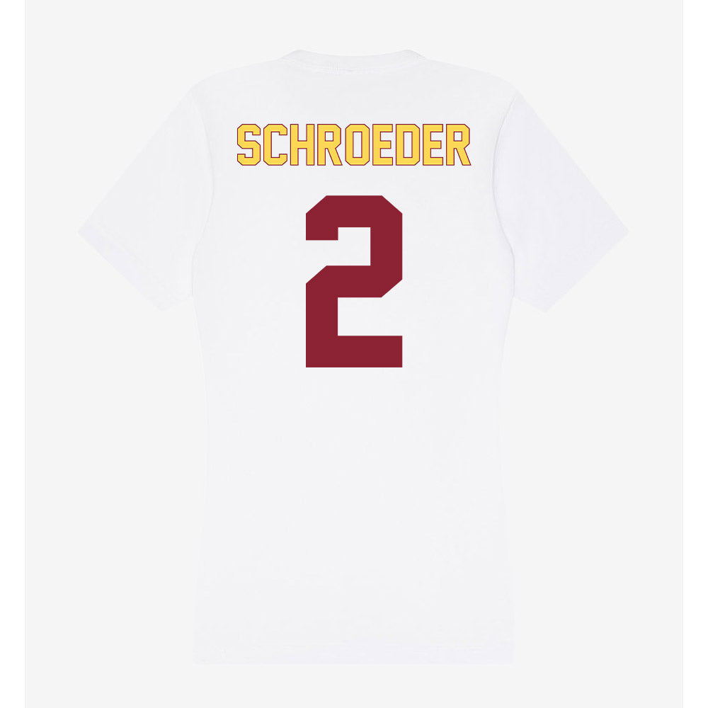 NSU - NCAA Women's Volleyball : Katelyn Schroeder - Women's V-Neck T-Shirt-1