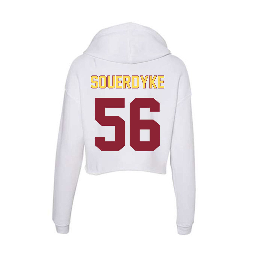 NSU - NCAA Football : Sam Souerdyke - Women's Crop Fleece Hoodie-1