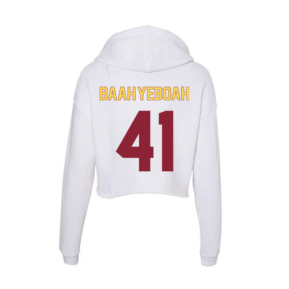 NSU - NCAA Men's Basketball : Marley Baah-Yeboah - Women's Crop Fleece Hoodie-1