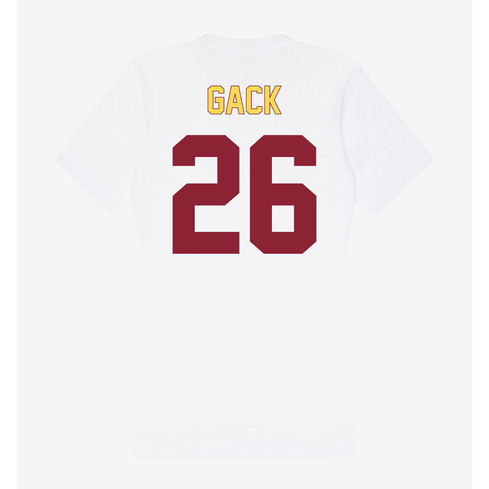 NSU - NCAA Women's Soccer : Kennedi Gack - Women's V-Neck T-Shirt-1