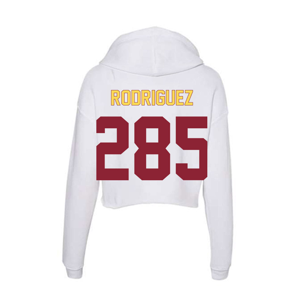 NSU - NCAA Wrestling : Joaquin Rodriguez - Women's Crop Fleece Hoodie-1