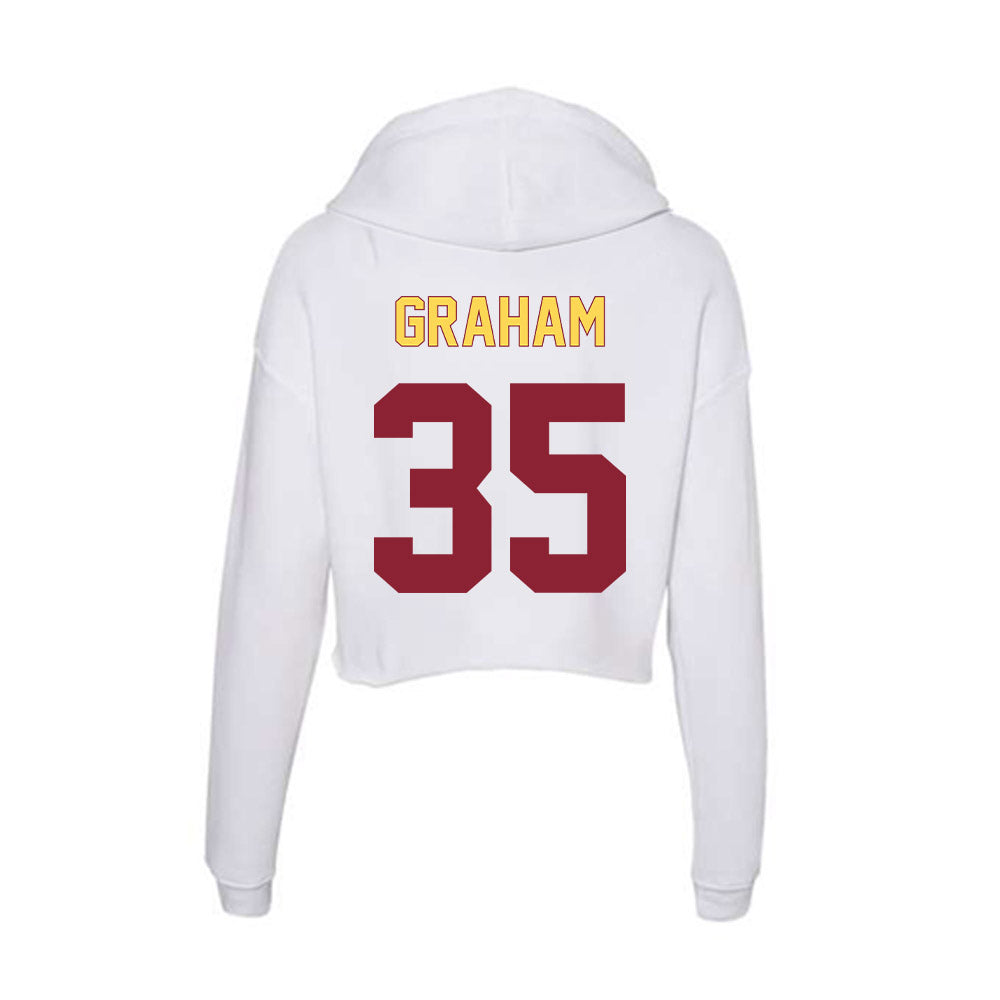 NSU - NCAA Women's Basketball : Telia Graham - Women's Crop Fleece Hoodie-1