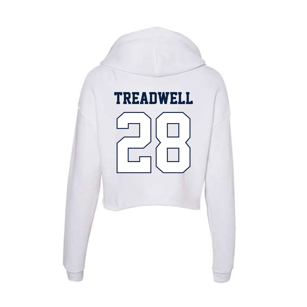 Monmouth - NCAA Football : Nazir Treadwell - Women's Crop Fleece Hooded Sweatshirt-1