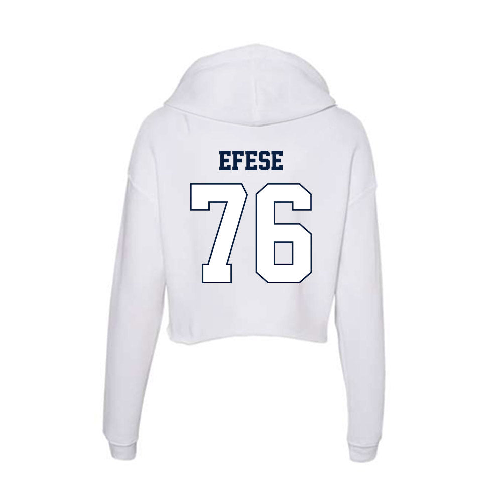 Monmouth - NCAA Football : Keyshawn Efese - Women's Crop Fleece Hooded Sweatshirt-1