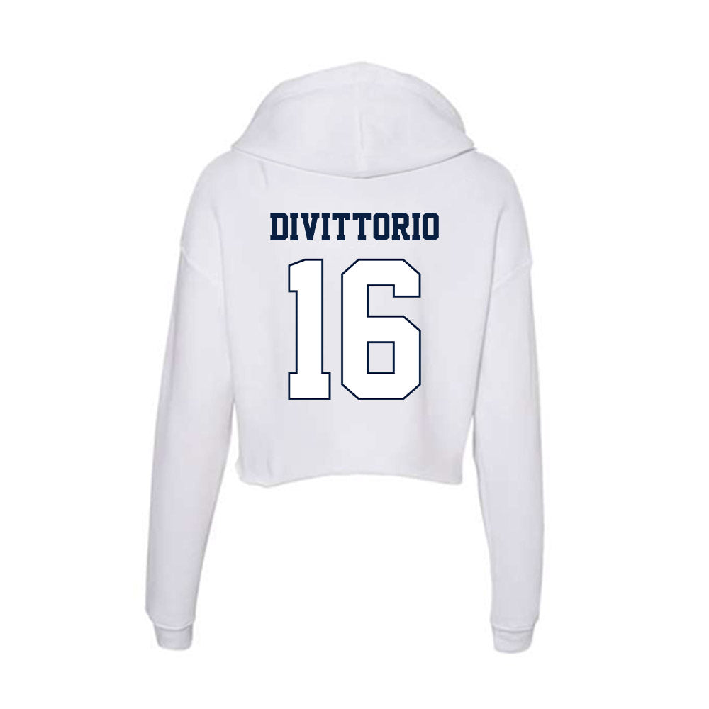 Monmouth - NCAA Football : Michael DiVittorio - Women's Crop Fleece Hooded Sweatshirt-1