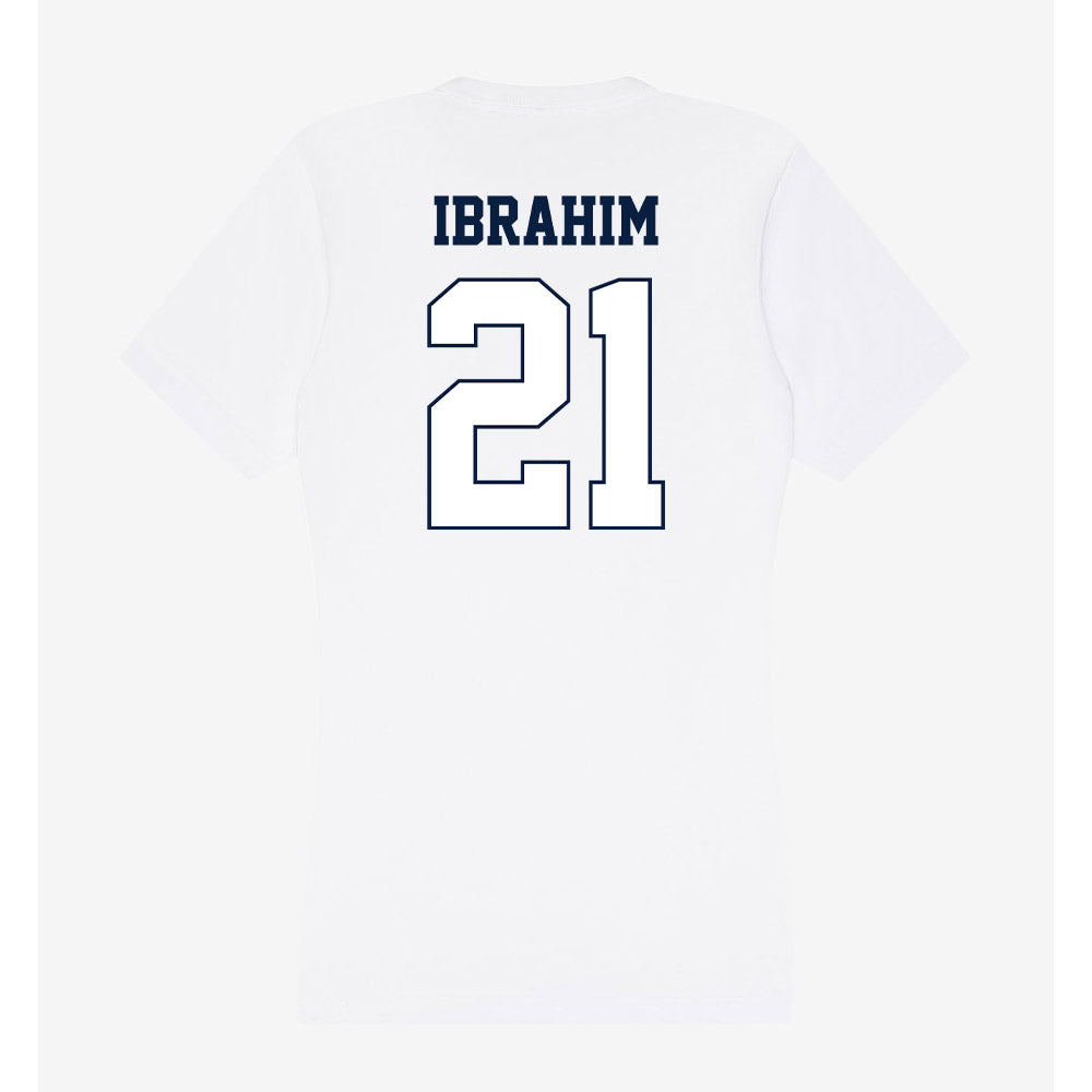 Monmouth - NCAA Football : Omar Ibrahim - Women's V-Neck T-Shirt-1