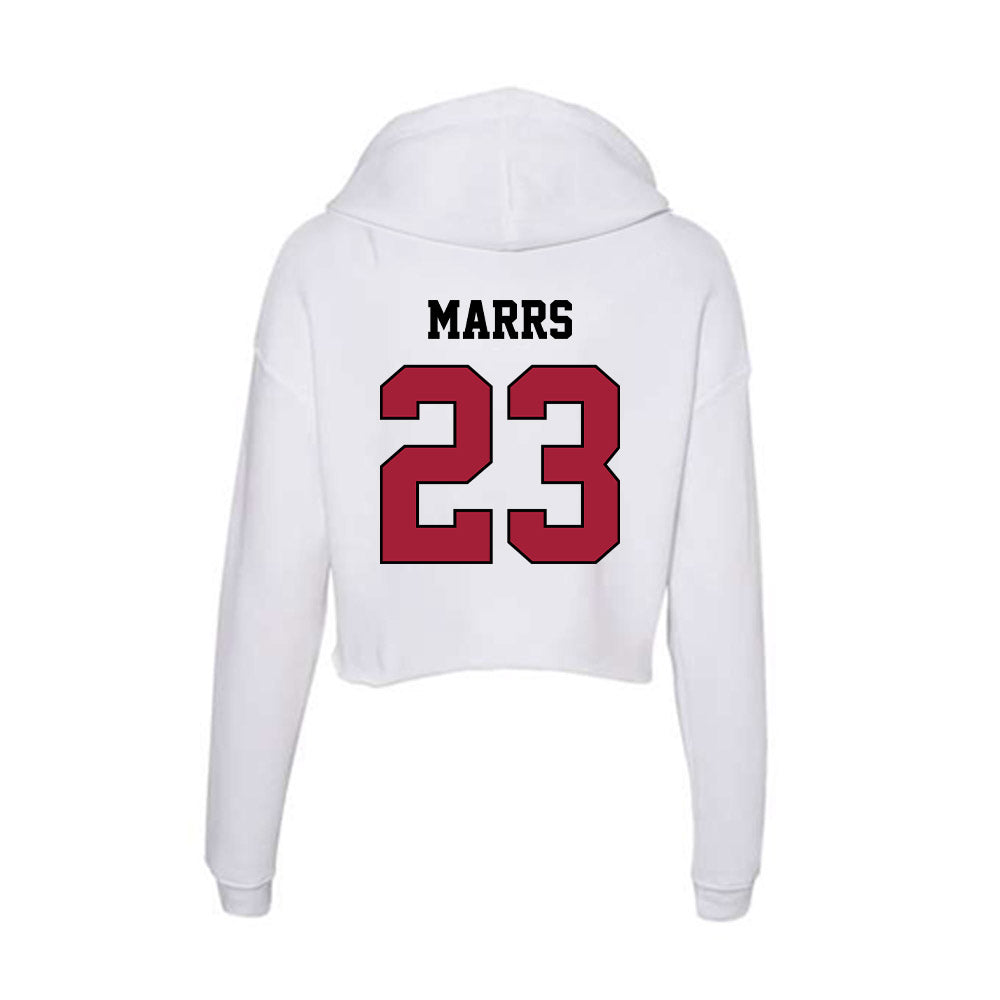 St. Joe's - NCAA Men's Basketball : Gavin Marrs - Women's Crop Fleece Hoodie-1