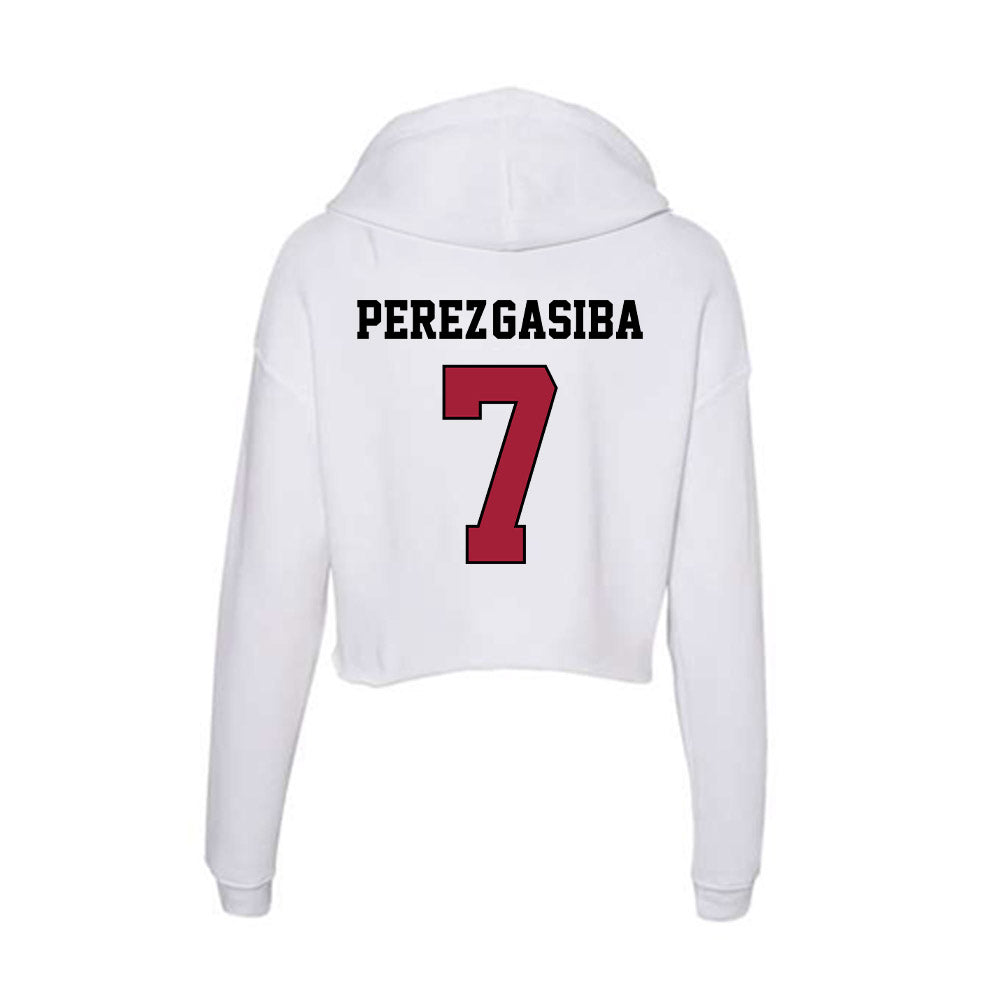 St. Joe's - NCAA Men's Soccer : Sebastian Perez-Gasiba - Women's Crop Fleece Hoodie-1