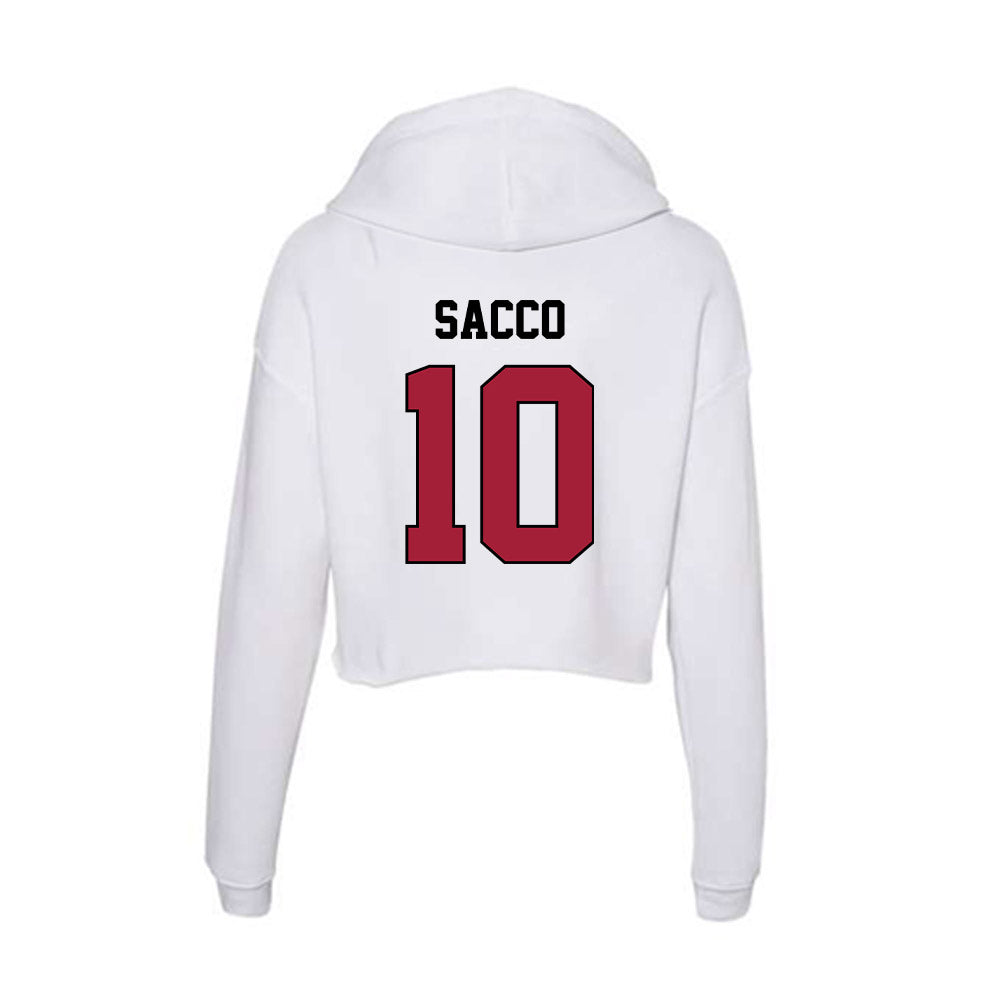 St. Joe's - NCAA Men's Basketball : Keoni Sacco - Women's Crop Fleece Hoodie-1