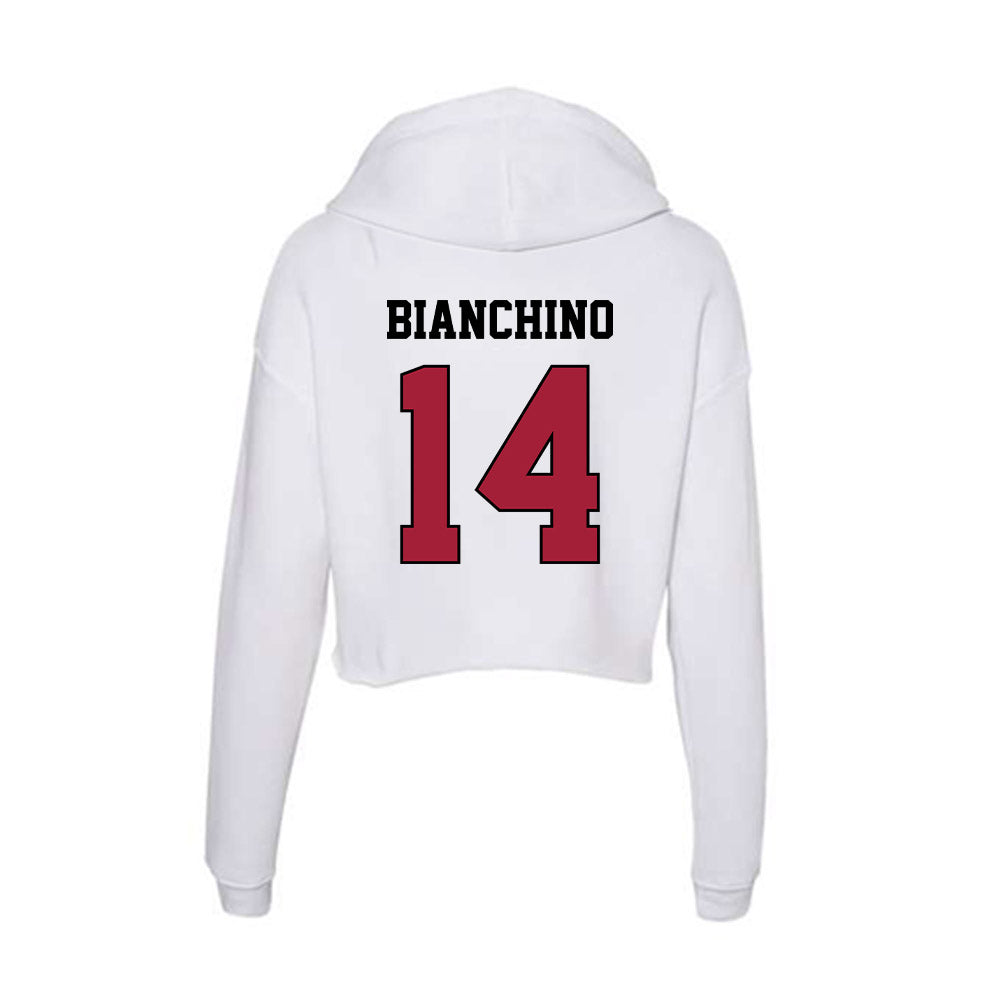 St. Joe's - NCAA Women's Field Hockey : Hannah Bianchino - Women's Crop Fleece Hooded Sweatshirt-1