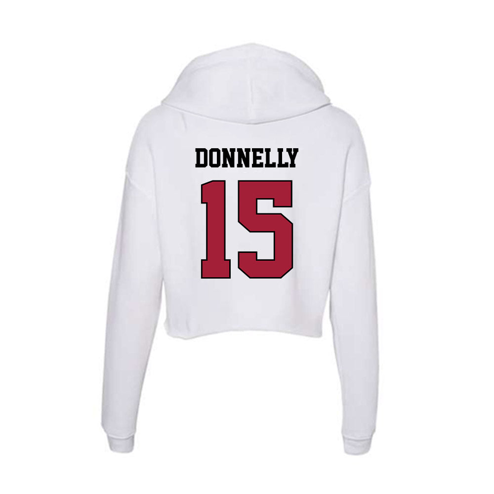 St. Joe's - NCAA Men's Soccer : Aidan Donnelly - Women's Crop Fleece Hoodie-1