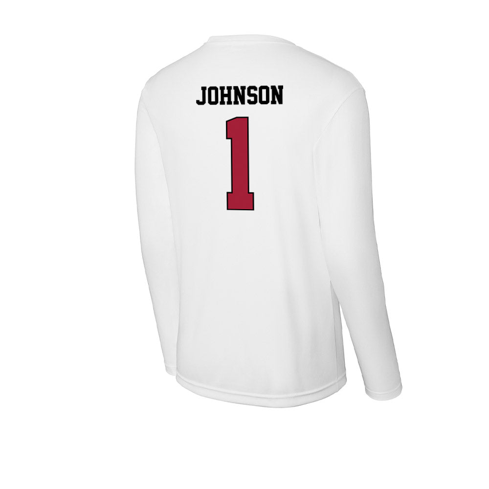 St. Joe's - NCAA Men's Basketball : Mekai Johnson - Activewear Long Sleeve T-Shirt-1