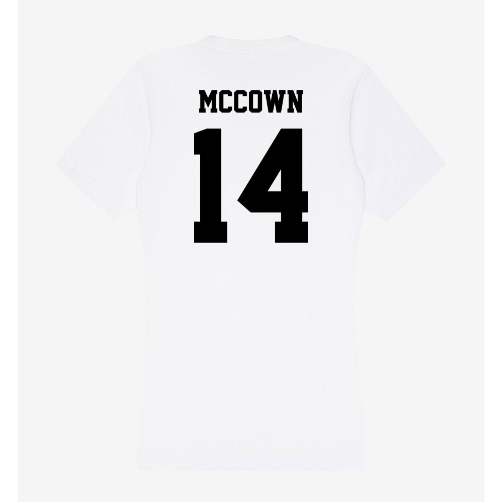Lamar - NCAA Football : Aiden McCown - Women's V-Neck T-Shirt-1