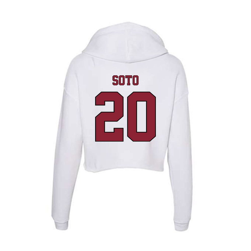 NCCU - NCAA Softball : Sierra Soto - Women's Crop Fleece Hoodie-1