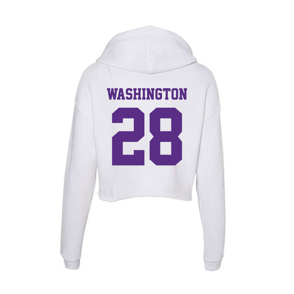 Furman - NCAA Football : Ethan Washington - Classic Shersey Women's Crop Fleece Hoodie-1