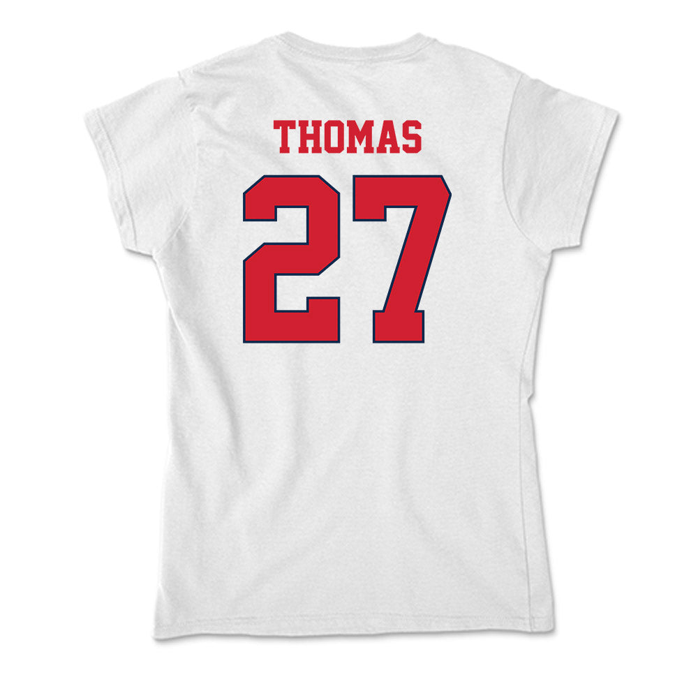 Fresno State - NCAA Football : Tariq Thomas - Soft Style Women’s T-Shirt-1