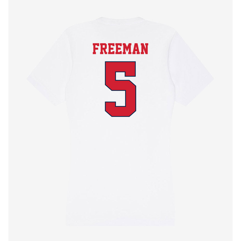 Fresno State - NCAA Football : Josiah Freeman - Women's V-Neck T-Shirt-1