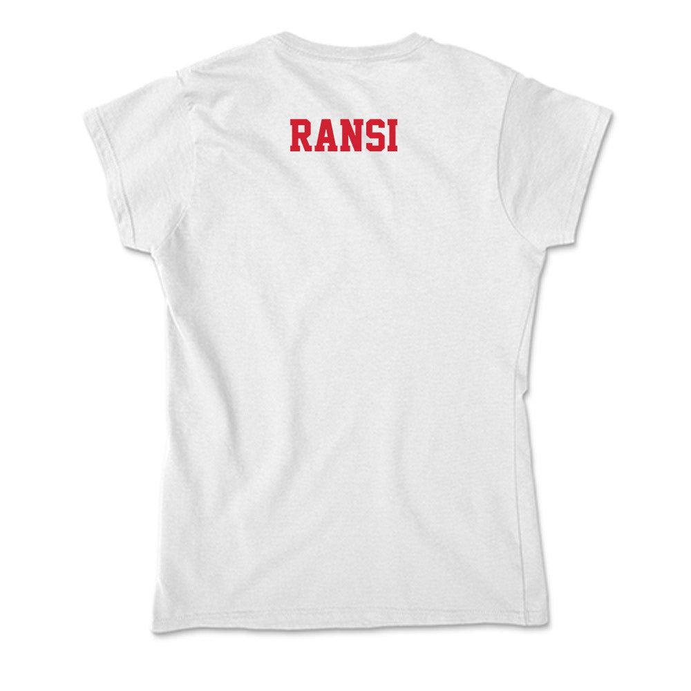 Fresno State - NCAA Men's Golf : Akira Ransi - Soft Style Women’s T-Shirt-1