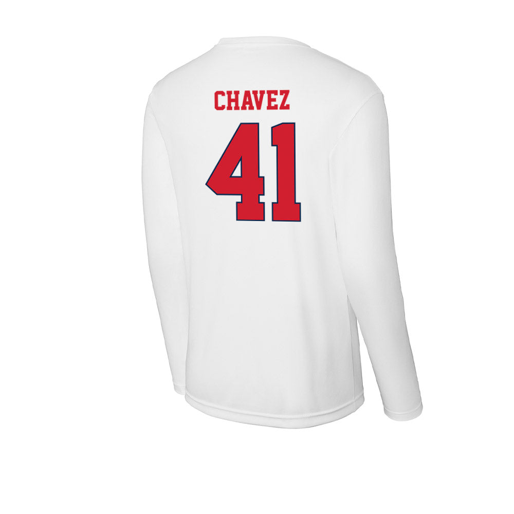 Fresno State - NCAA Football : Andrew Chavez - Activewear Long Sleeve T-Shirt-1