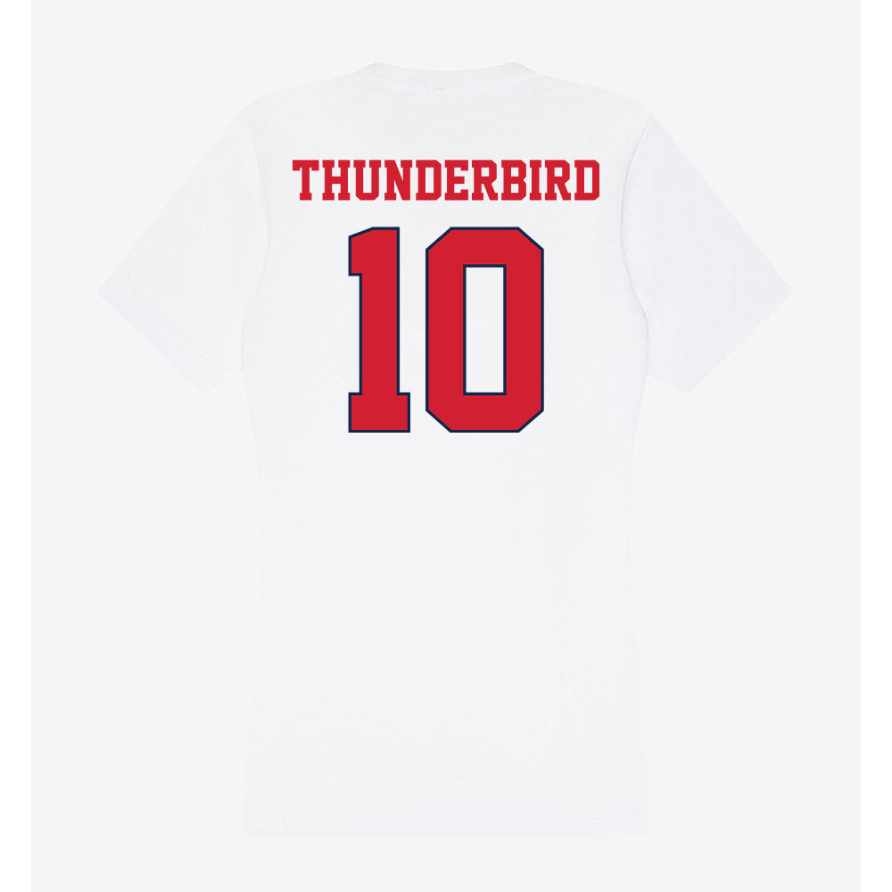 Fresno State - NCAA Football : Kvion Thunderbird - Women's V-Neck T-Shirt-1