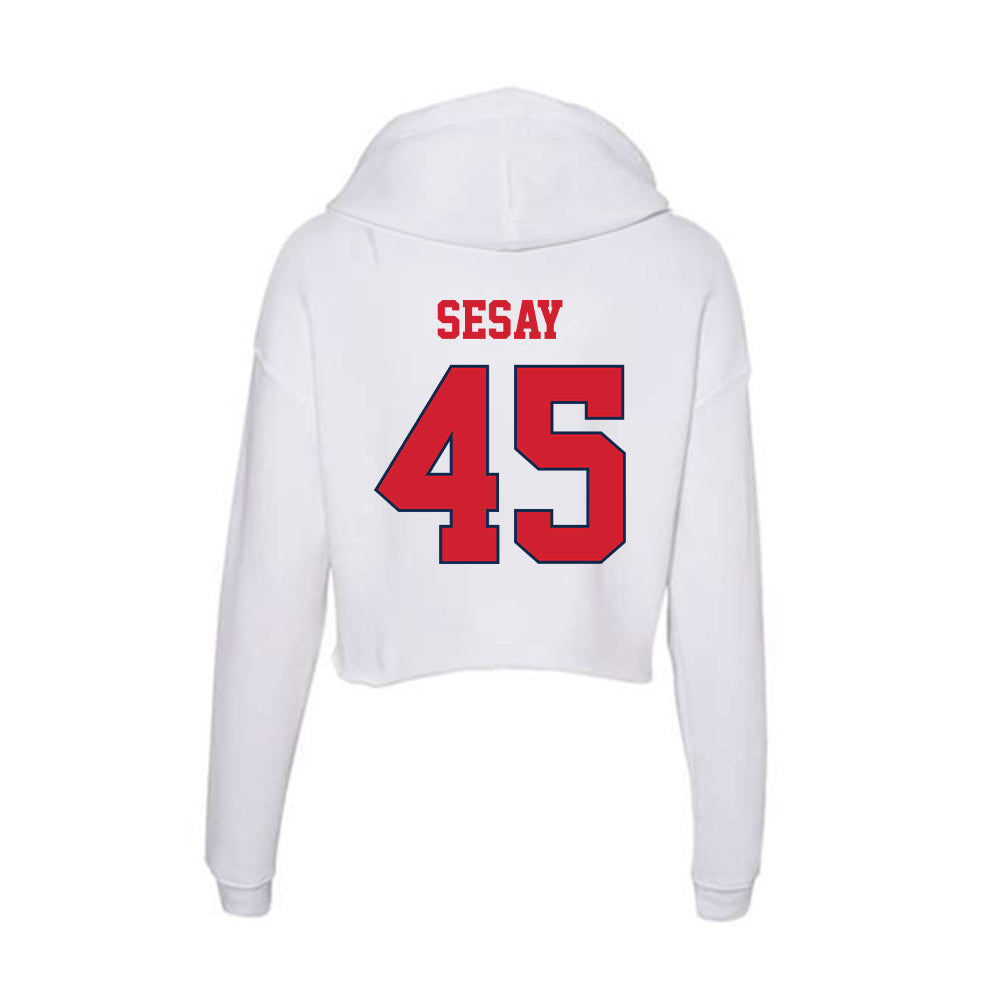 Fresno State - NCAA Football : Zephaniah Sesay - Women's Crop Fleece Hoodie-1