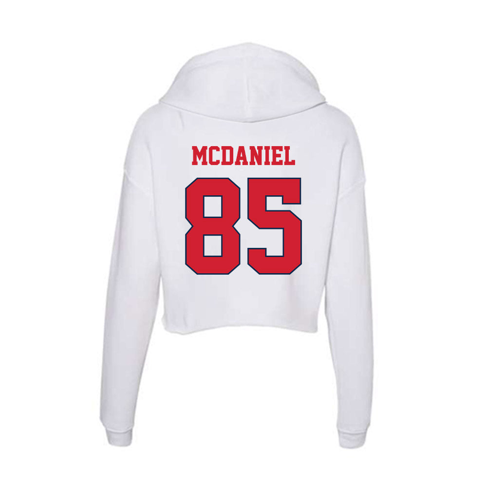 Fresno State - NCAA Football : Bryce McDaniel - Women's Crop Fleece Hooded Sweatshirt-1
