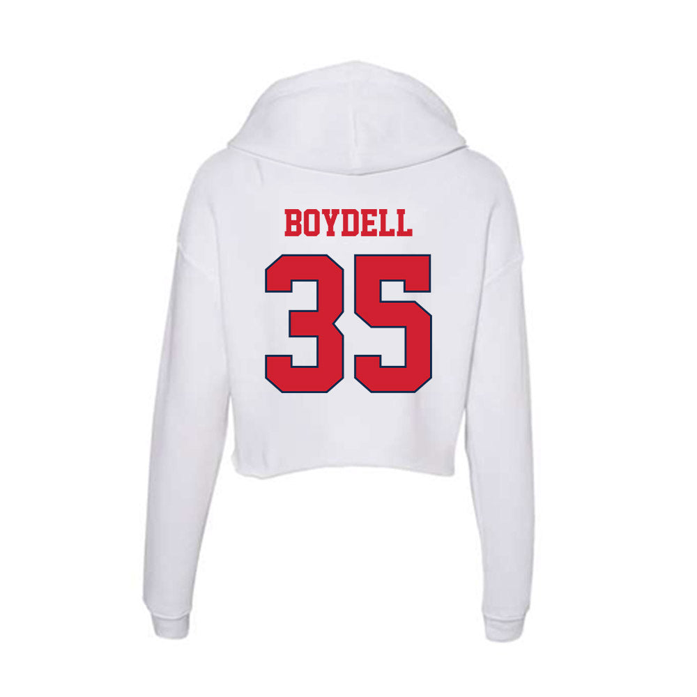 Fresno State - NCAA Football : Sebastien Boydell - Women's Crop Fleece Hoodie-1