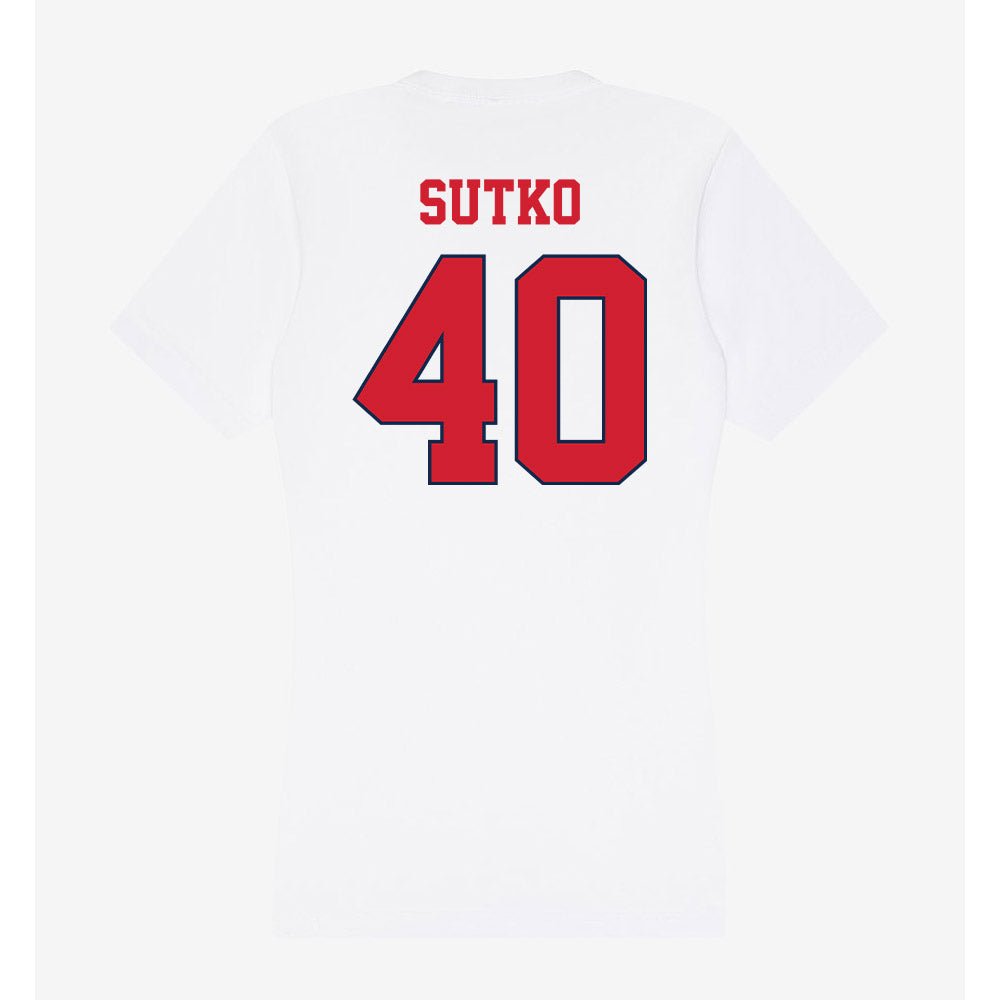 Fresno State - NCAA Football : Jaydon Sutko - Women's V-Neck T-Shirt-1