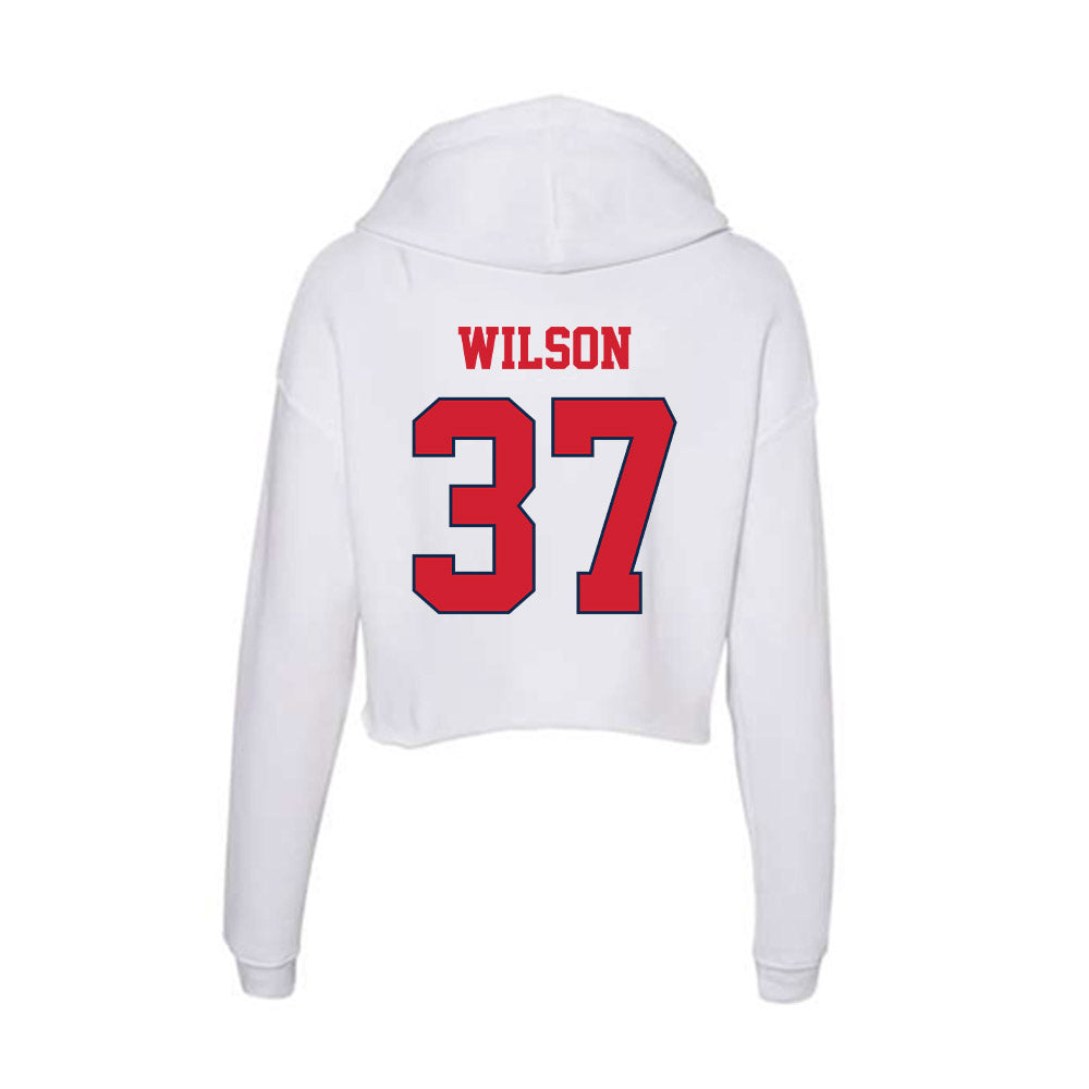 Fresno State - NCAA Football : Ryan Wilson - Women's Crop Fleece Hoodie-1