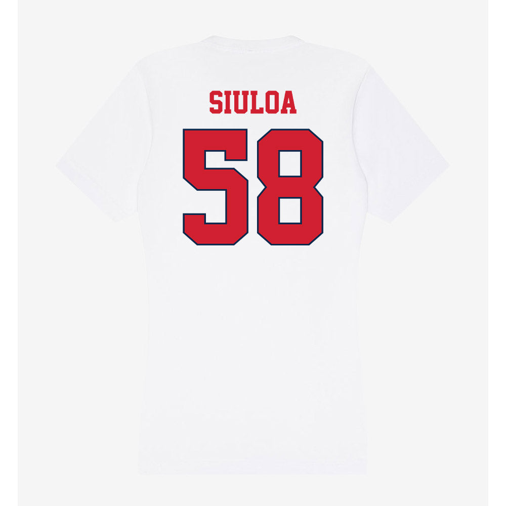Fresno State - NCAA Football : Efren Siuloa - Women's V-Neck T-Shirt-1