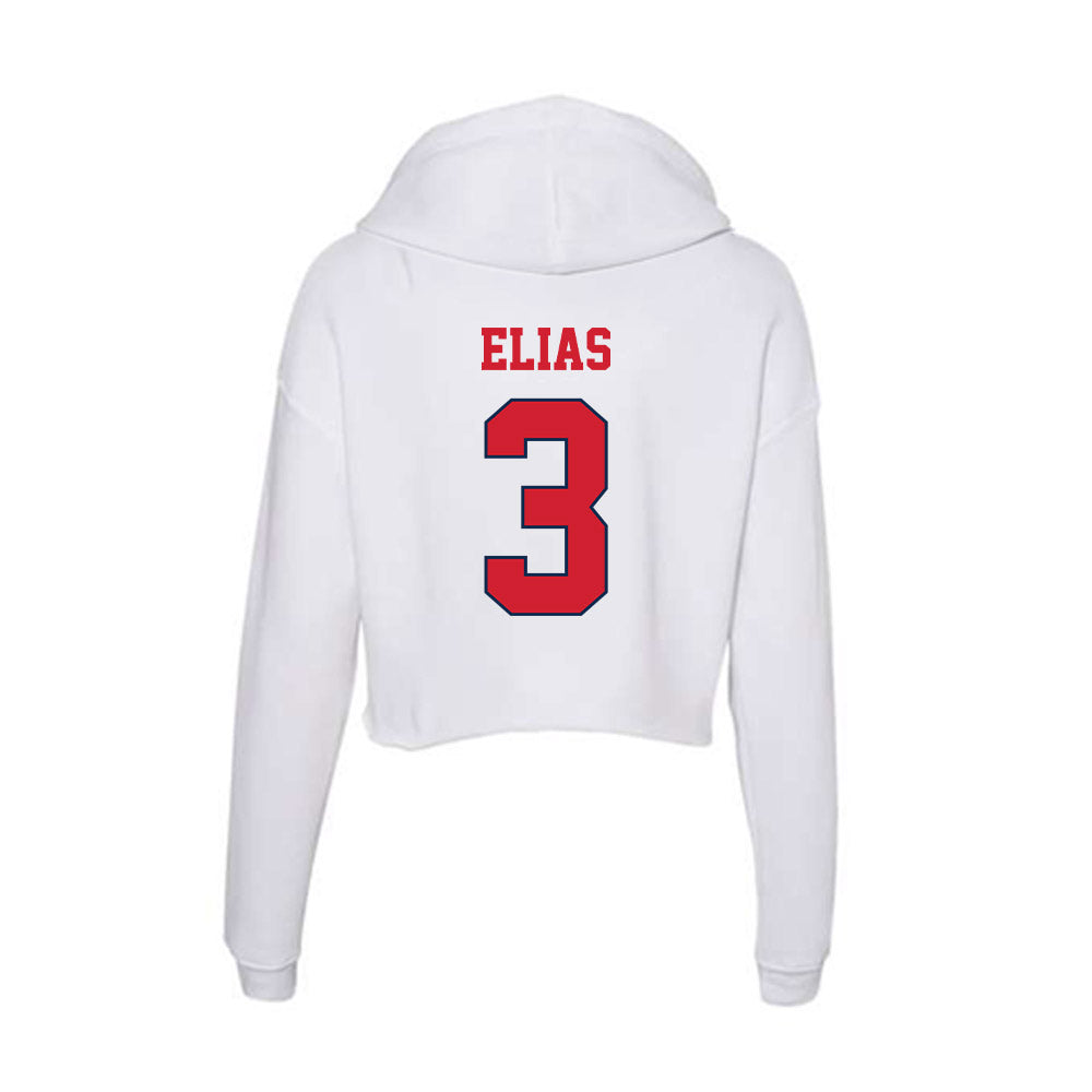 Fresno State - NCAA Softball : Natalie Elias - Women's Crop Fleece Hoodie-1
