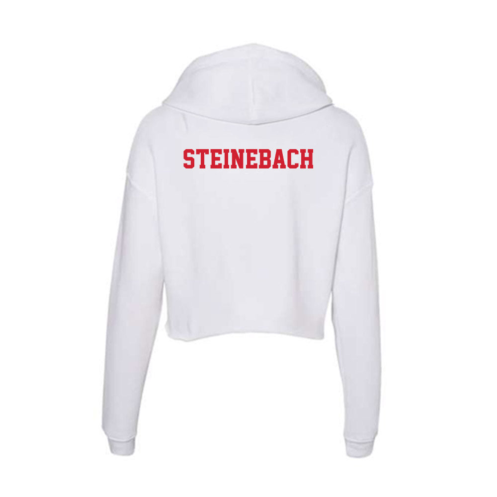 Fresno State - NCAA Women's Track & Field : Leonie Steinebach - Women's Crop Fleece Hoodie-1