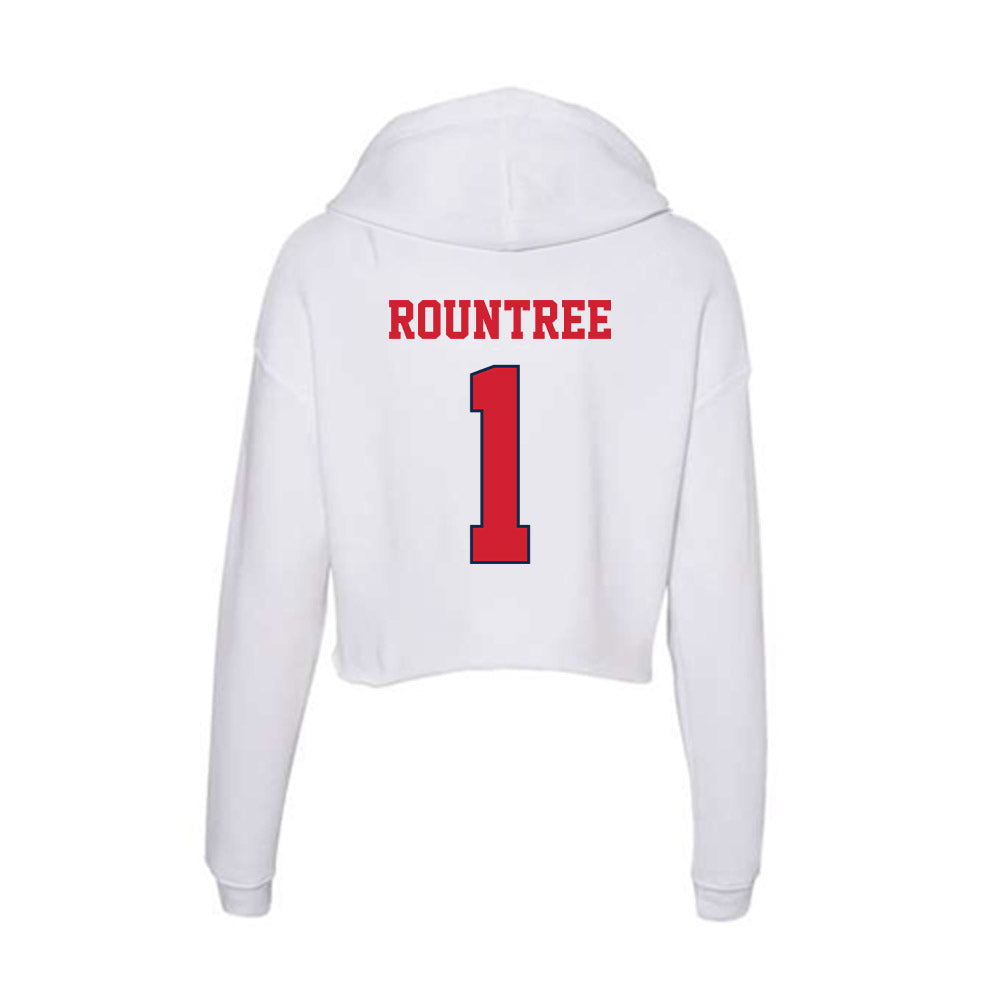Fresno State - NCAA Softball : Nadia Rountree - Women's Crop Fleece Hoodie-1