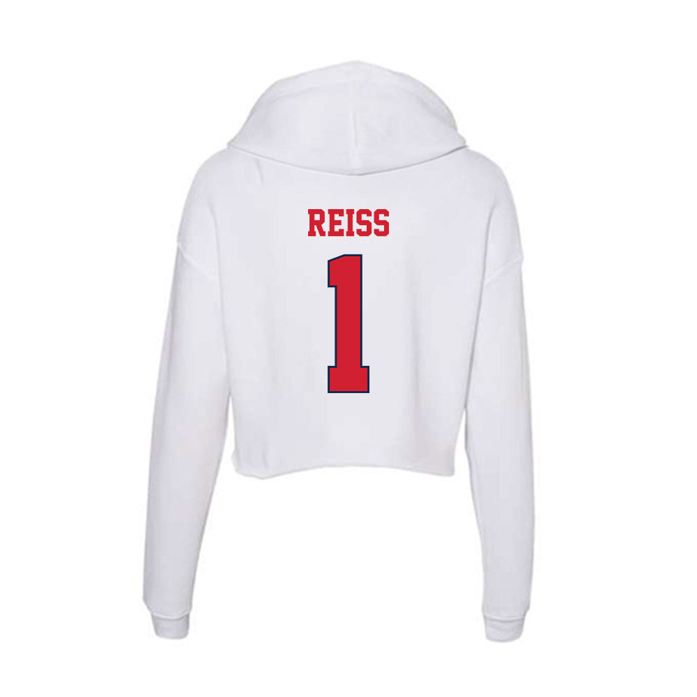 Fresno State - NCAA Women's Soccer : Jessica Reiss - Women's Crop Fleece Hooded Sweatshirt-1