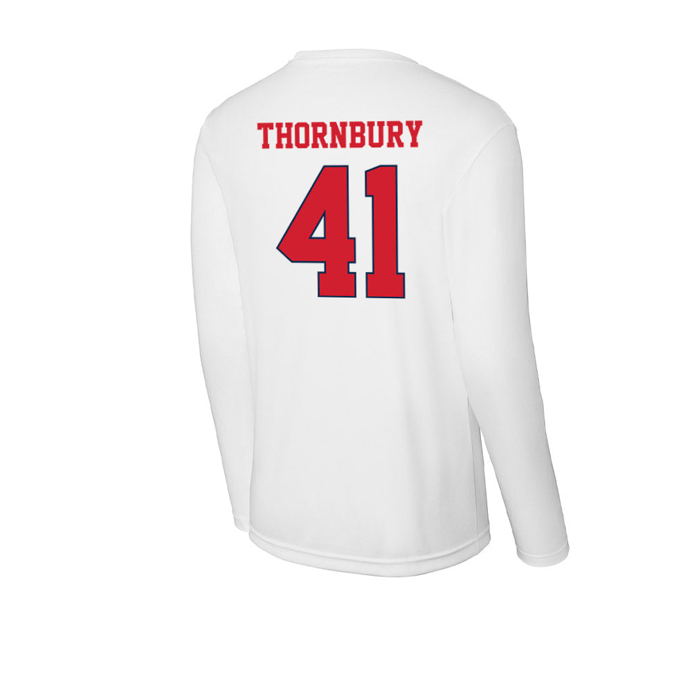 Fresno State - NCAA Baseball : Weston Thornbury - Activewear Long Sleeve T-Shirt-1