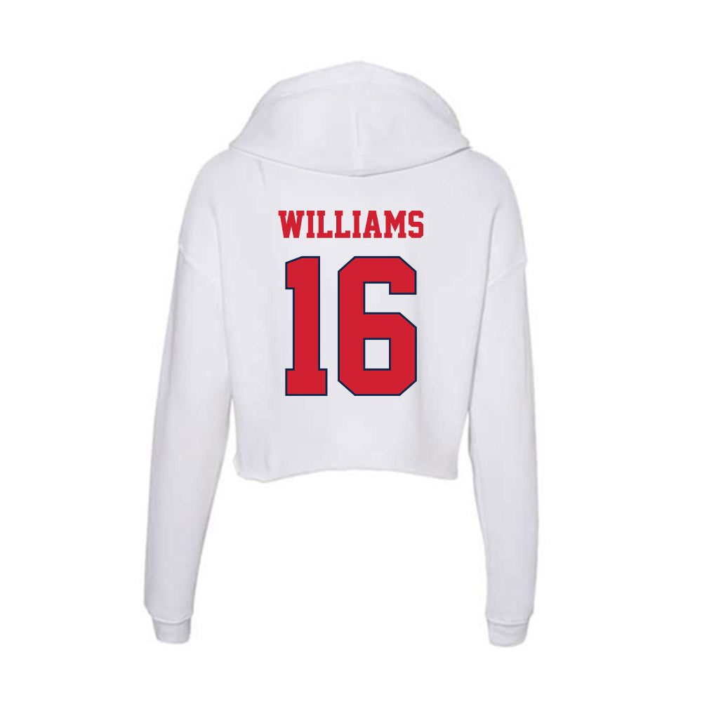 Fresno State - NCAA Women's Volleyball : Addison Williams - Women's Crop Fleece Hooded Sweatshirt-1