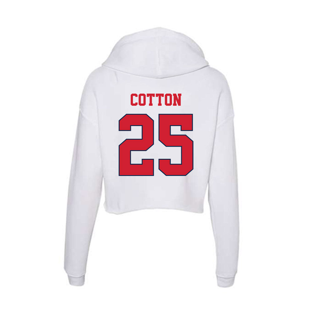 Fresno State - NCAA Football : Keynan Cotton - Women's Crop Fleece Hoodie-1