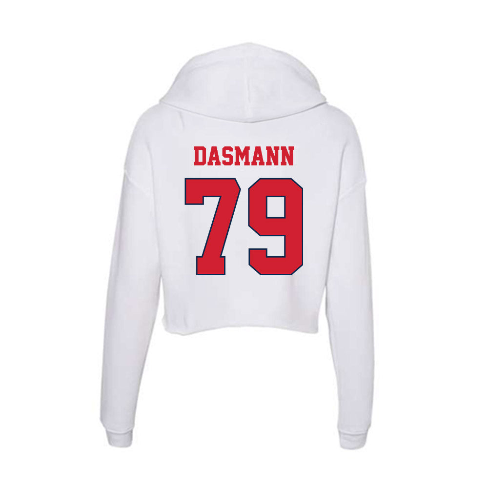 Fresno State - NCAA Football : Ethan Dasmann - Women's Crop Fleece Hoodie-1