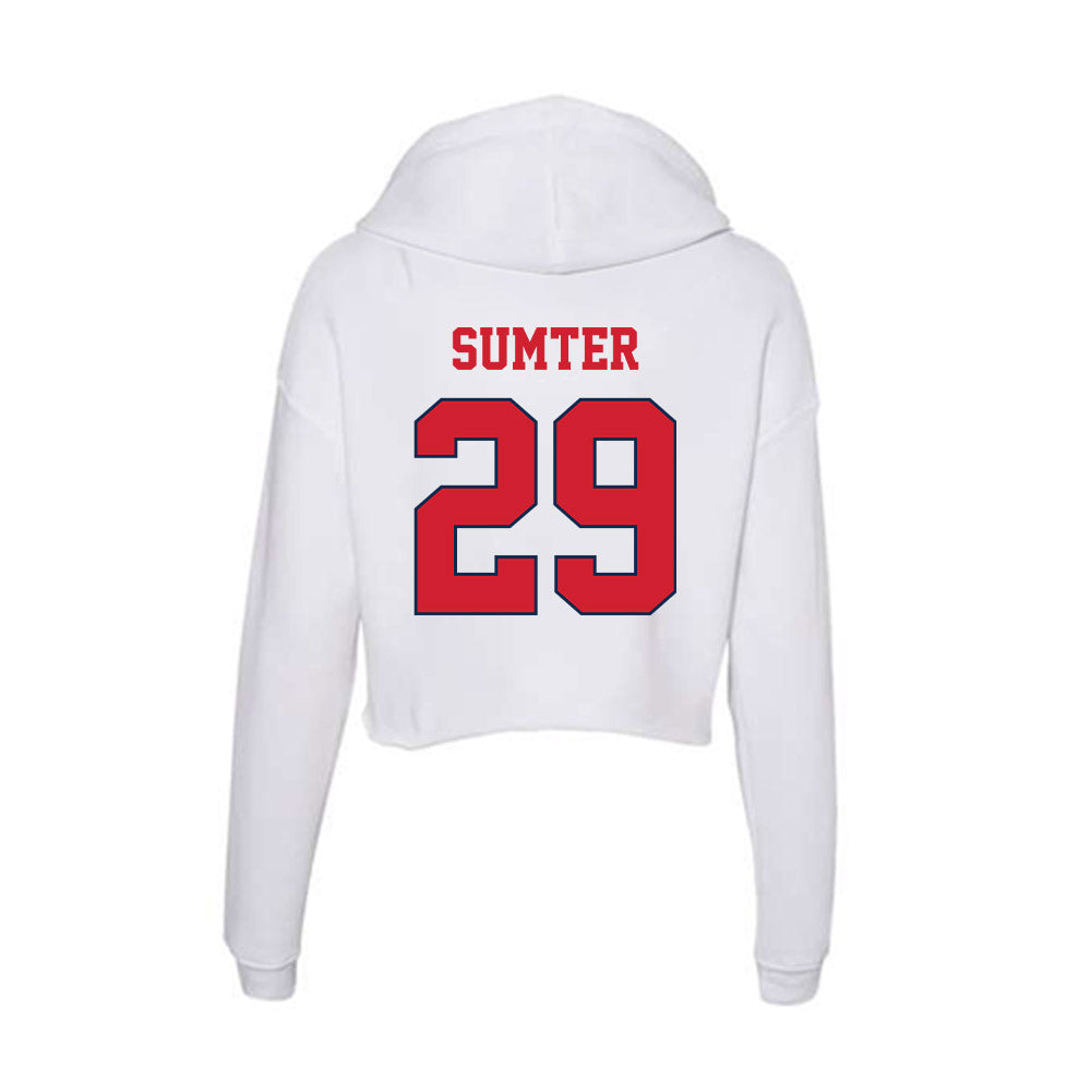 Fresno State - NCAA Football : Malakai Sumter - Women's Crop Fleece Hoodie-1