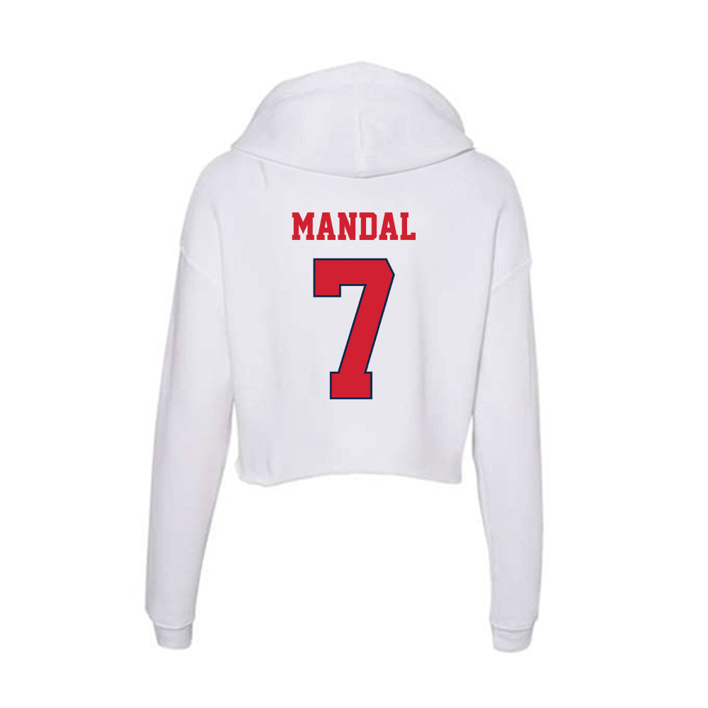 Fresno State - NCAA Football : Jayden Mandal - Women's Crop Fleece Hoodie-1