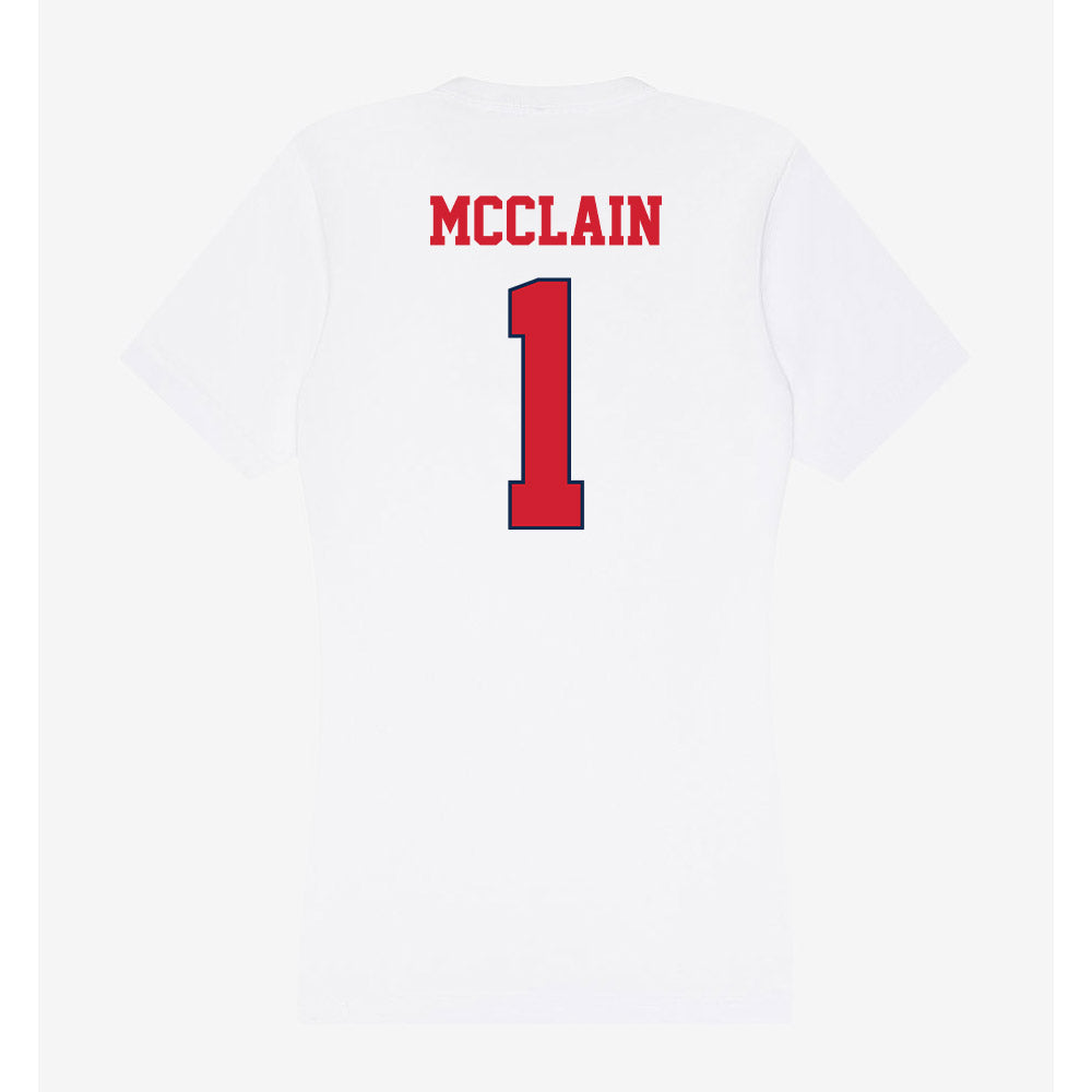 Fresno State - NCAA Football : Jahlil McClain - Women's V-Neck T-Shirt-1