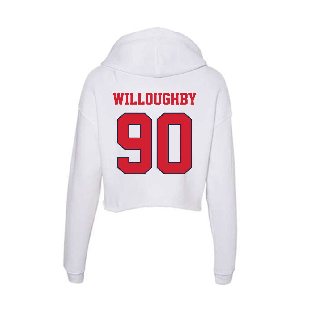 Fresno State - NCAA Football : Cooper Willoughby - Women's Crop Fleece Hoodie-1