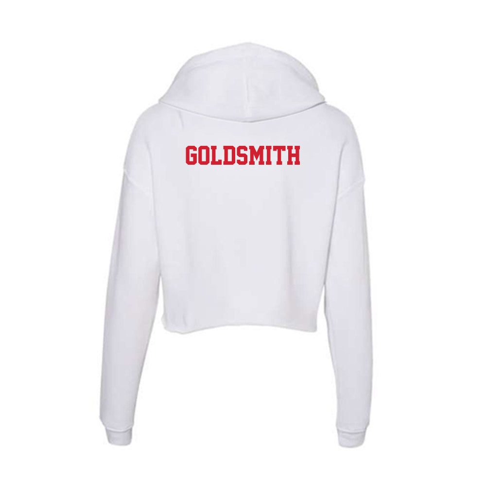 Fresno State - NCAA Women's Track & Field : Zoe-analia Goldsmith - Women's Crop Fleece Hoodie-1