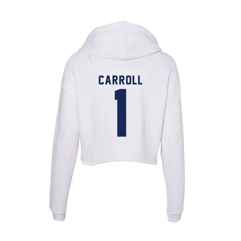 Rice - NCAA Men's Basketball : Cam Carroll - Women's Crop Fleece Hoodie-1