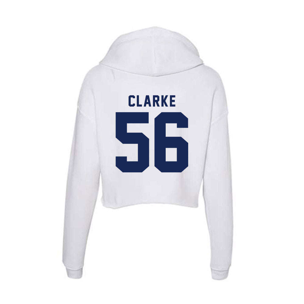 Rice - NCAA Football : Seth Clarke - Women's Crop Fleece Hooded Sweatshirt-1