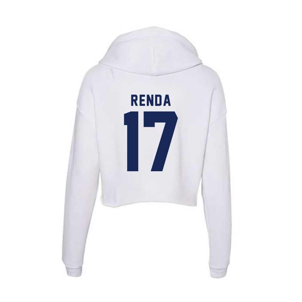 Rice - NCAA Football : Jake Renda - Women's Crop Fleece Hoodie-1