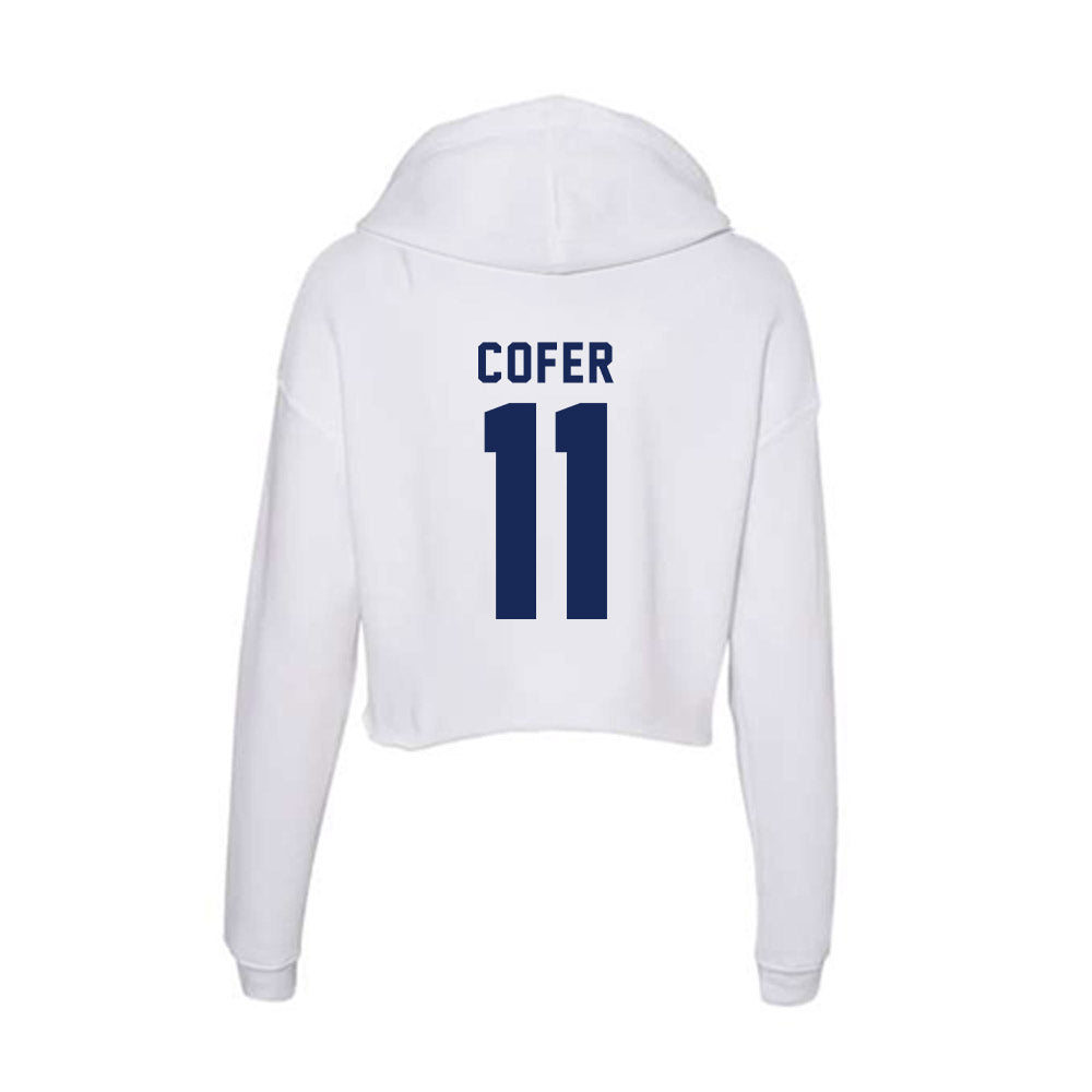 Rice - NCAA Women's Basketball : Paige Cofer - Women's Crop Fleece Hooded Sweatshirt-1