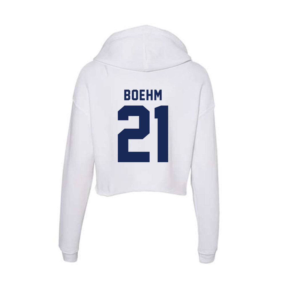 Rice - NCAA Baseball : Garet Boehm - Women's Crop Fleece Hoodie-1