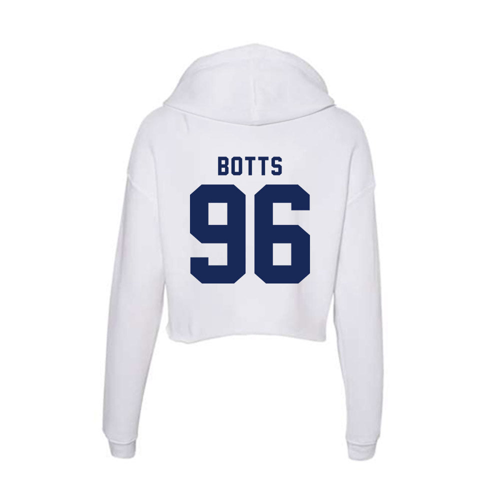 Rice - NCAA Football : Dillan Botts - Women's Crop Fleece Hoodie-1